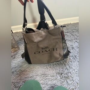 ⭐️Coach Black and Gray Shoulder Bag